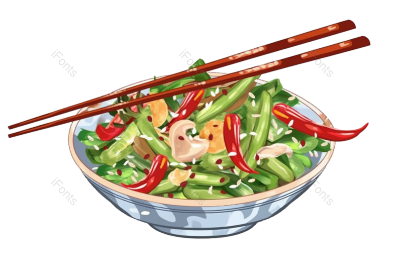 插画图片,蔬菜元素,盘子PNG,自然免抠素材